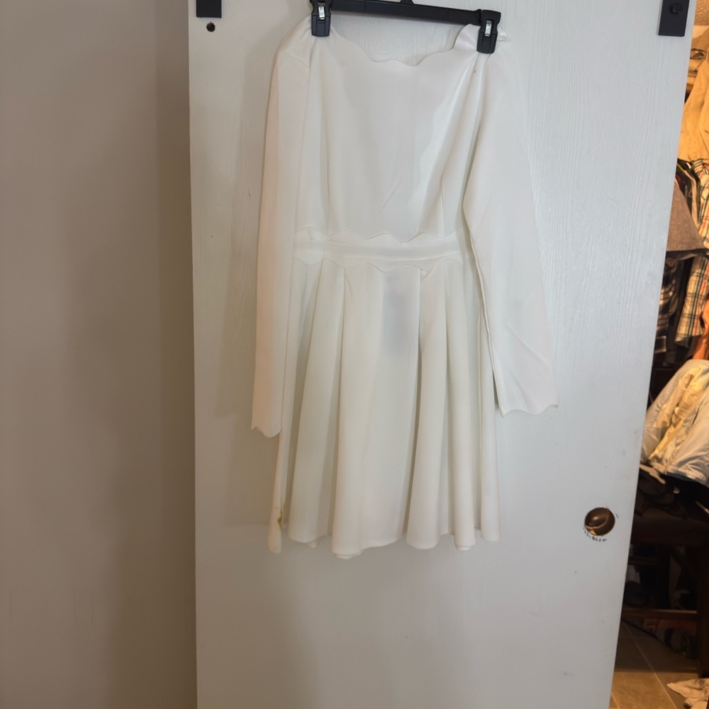 Elegant White Women's Dress